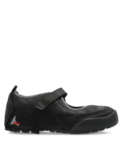 Roa Black Loie Strap Detail Slip-On