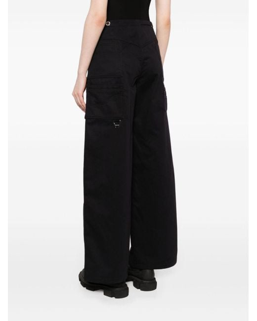 Pantalones anchos de talle alto Chopova Lowena de color Black