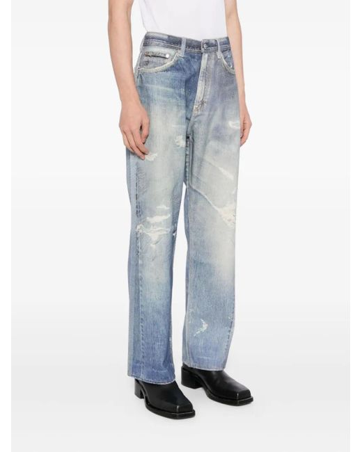 Our Legacy Blue Third Cut Printed Denim Jeans