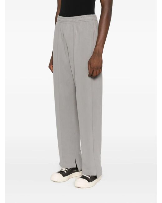 Notrainproof Gray Mélange-Effect Track Pants for men