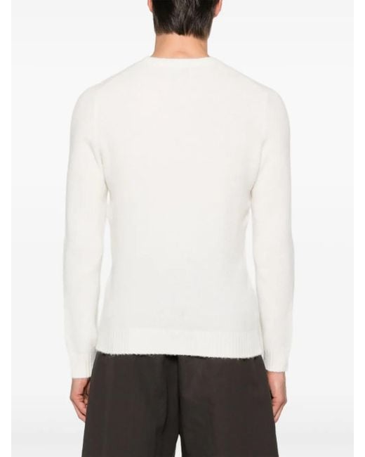 Mc2 Saint Barth White Regent Crew-Neck Sweater for men