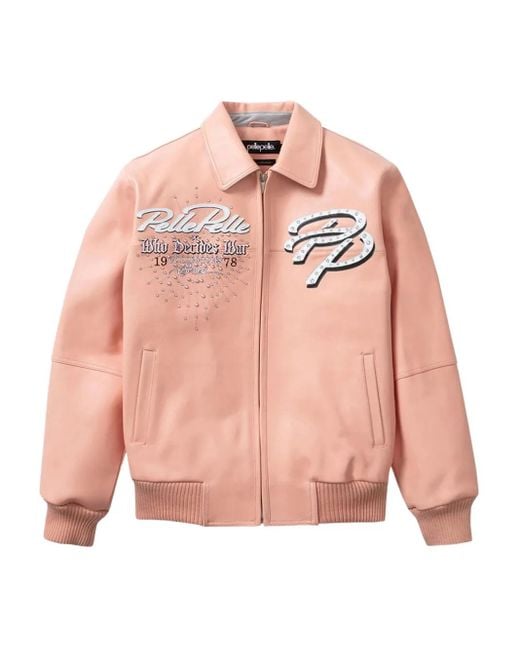 Who Decides War Pink X Pelle Pelle Greatest Of All Time Bomber Jacket for men