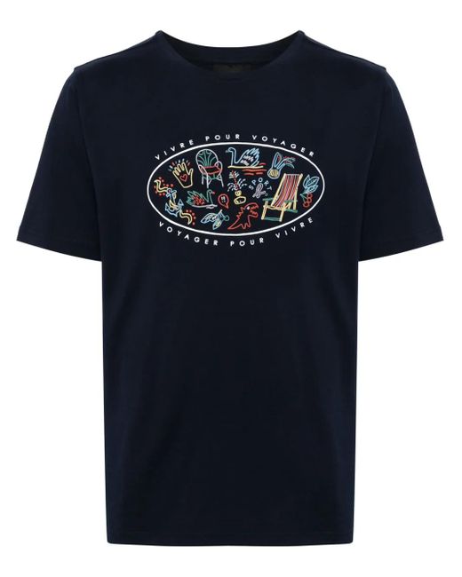メンズ SPORT b. by agnès b. グラフィック Tシャツ Black