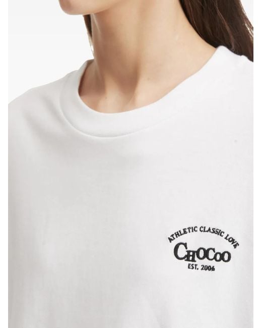 Chocoolate エンブロイダリー スウェットシャツ White
