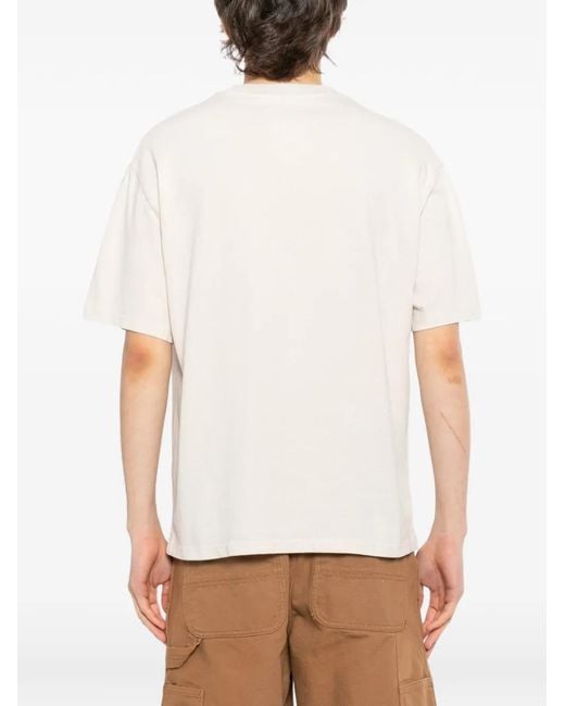 Melt White Graphic-Print T-Shirt for men