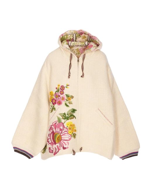 Péro フローラル ジャケット Natural