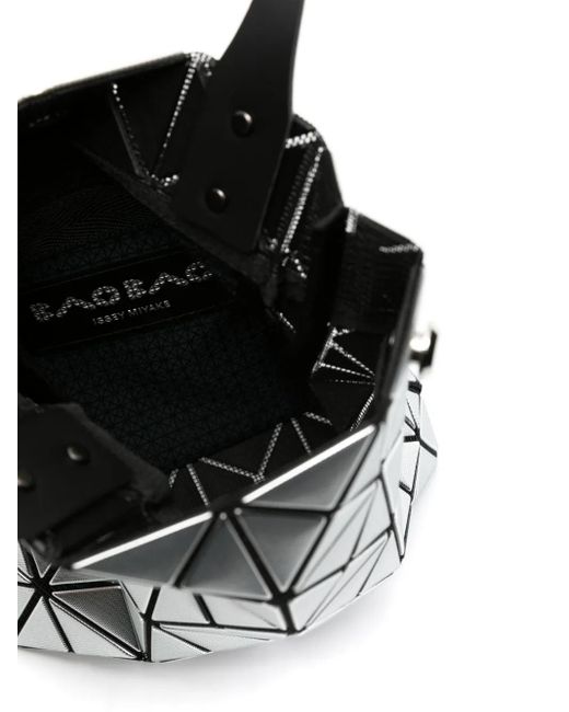 Issey Miyake White Platinum Coffret Geometric-Detail Tote Bag