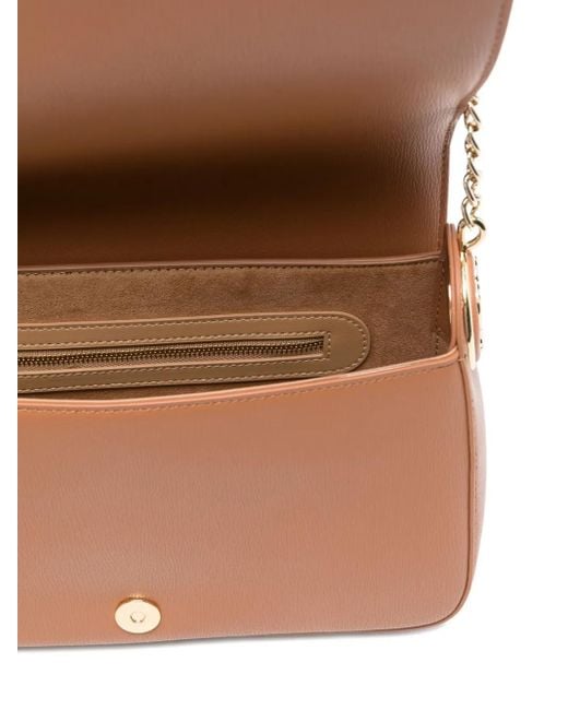 Love Moschino White Logo-Plaque Shoulder Bag