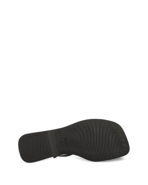 Vagabond Black Strappy Flat Sandals