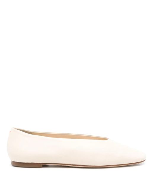 Aeyde Natural Kirsten Ballet Flats