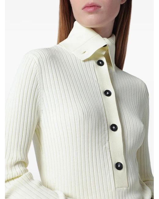 Entire studios White Button Turtleneck Sweater