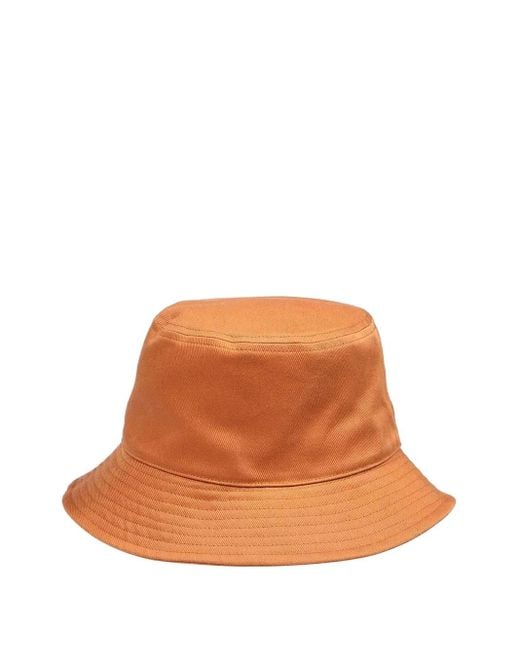 メンズ Maison Kitsuné Fox Head Bucket Hat Orange