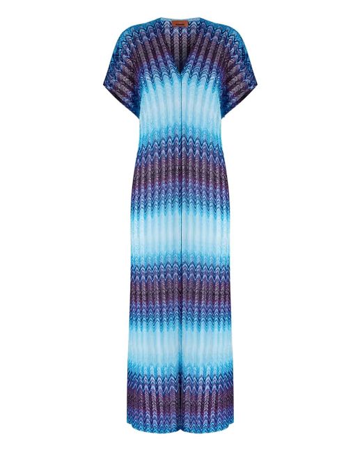 Missoni Stranddoek Met Zigzagpatroon in het Blue