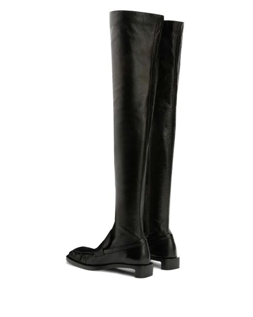 Jil Sander Black Thigh-High Boots