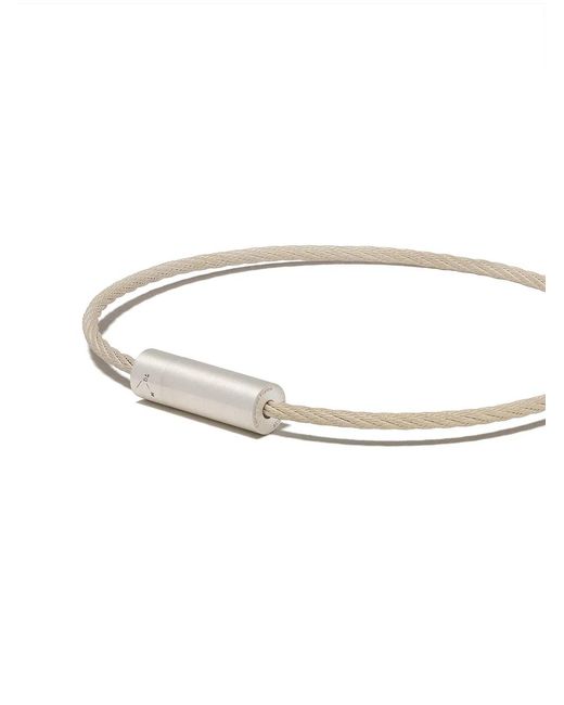Le Gramme White 7 Grams Cable Bracelet