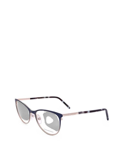 Marc Jacobs White Tortoiseshell-Effect Cat-Eye Frame Glasses