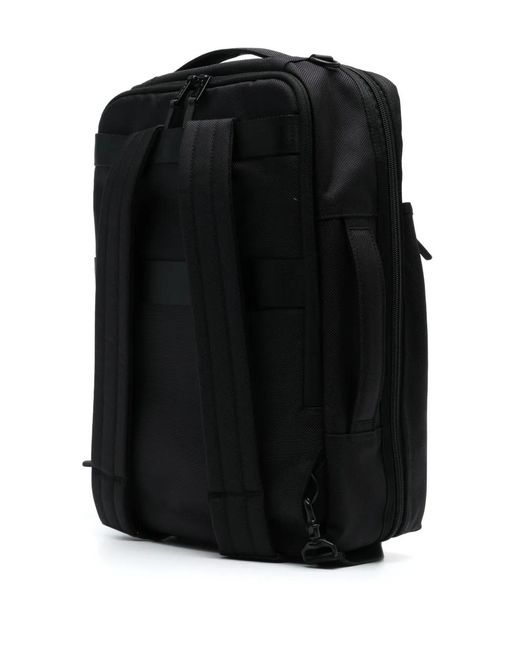 Agnes B. Black Logo-Patch Backpack for men