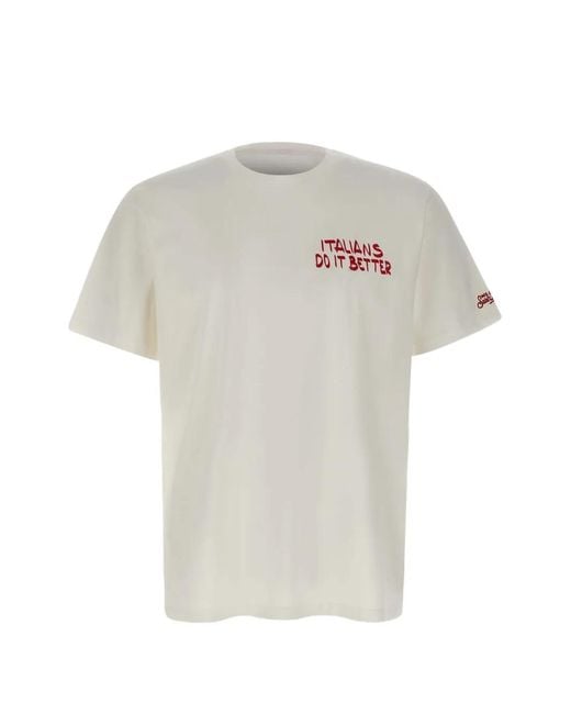 Mc2 Saint Barth White Portland Italians Do It Better T-Shirt for men