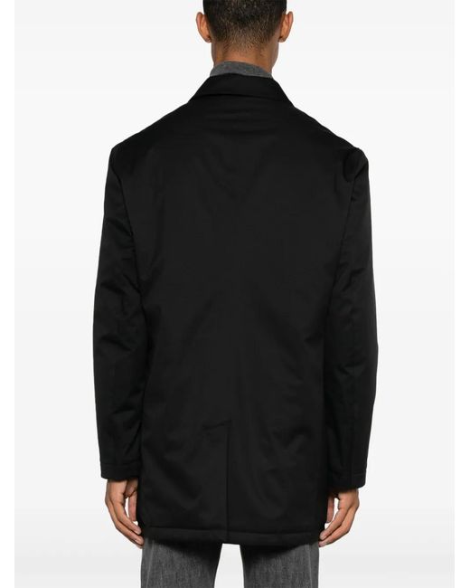 Kiton Black Padded Coat for men