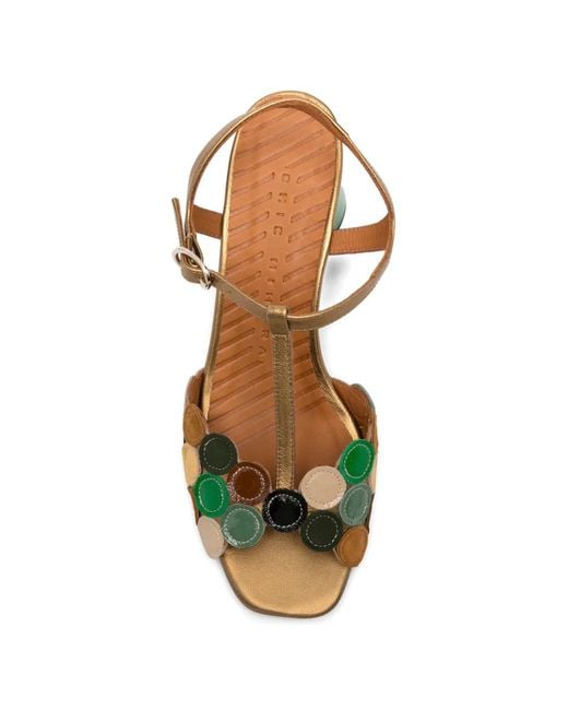 Chie Mihara Multicolor Sandales Rycuse À Effet Métallisé