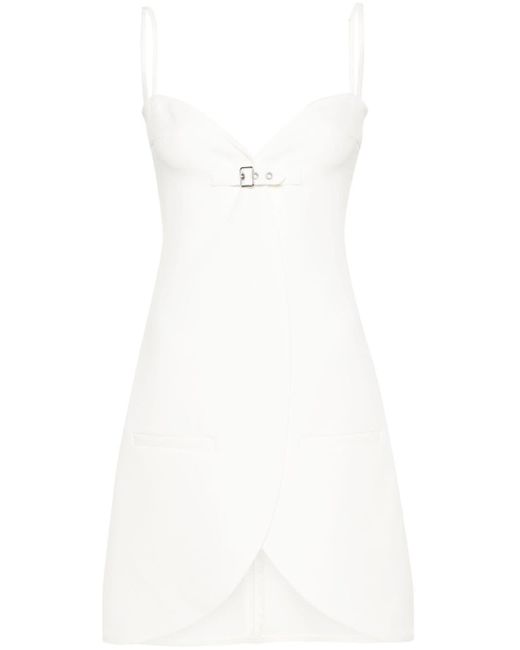 Courreges Ellipse Mini-jurk in het White