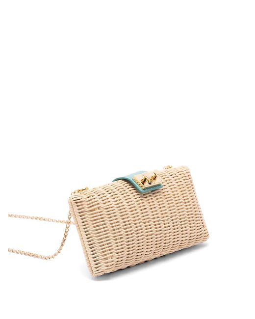 Rodo Natural Chain Clutch Bag