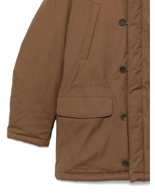 RANRA Brown Neve Hooded Jacket for men