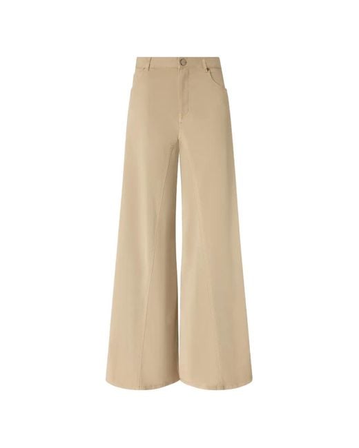Pinko Natural Winona Wide-Leg Jeans