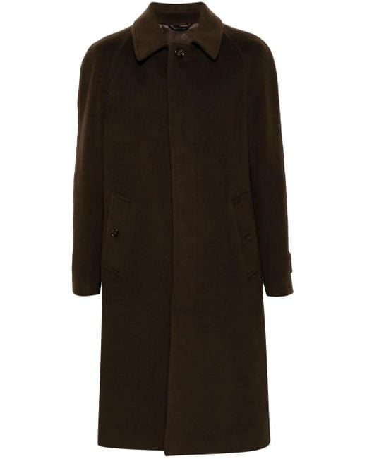 メンズ Lardini ウール コート Black