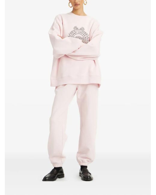 ROTATE BIRGER CHRISTENSEN Pink Jogginghose mit elastischem Bund
