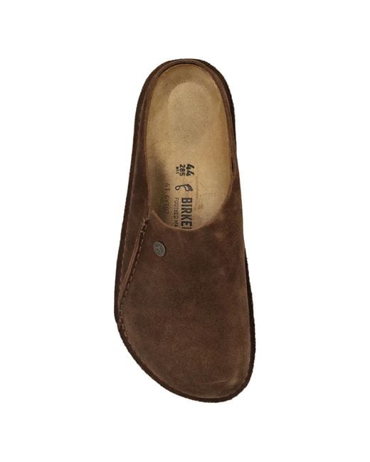 Birkenstock Brown Zermatt Premium Suede Mules for men