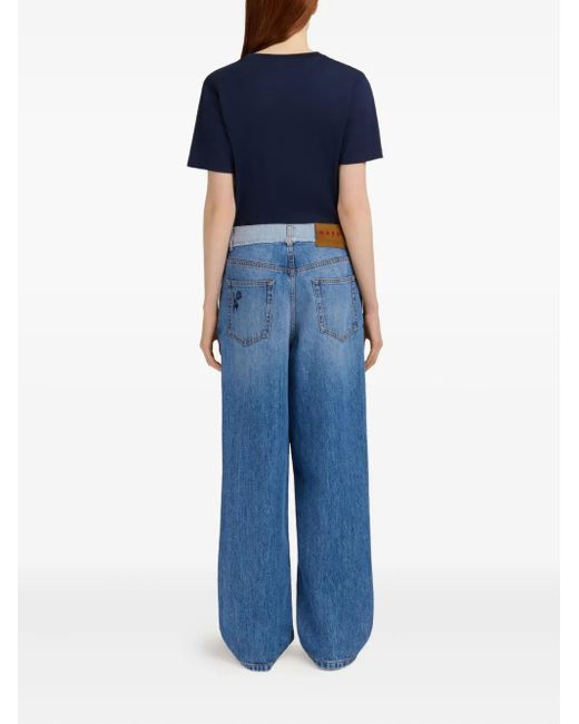 Vaqueros bordados Marni de color Blue
