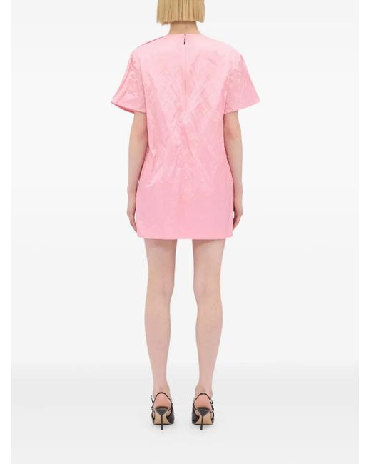 MSGM Pink A-Line Mini Dress