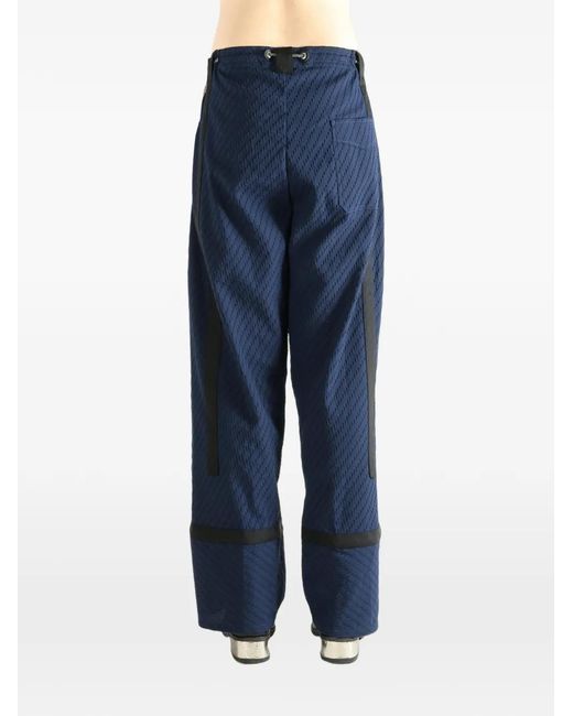 Kiko Kostadinov Blue Kyan Patterned Trousers for men