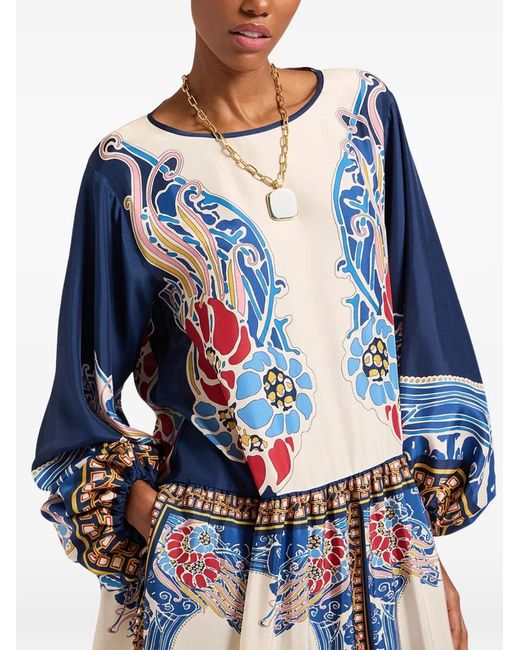 LaDoubleJ Blue Vesta Maxi Dress