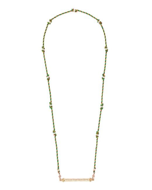 Marie Lichtenberg Metallic 18Kt Candy Cane Diamond Necklace