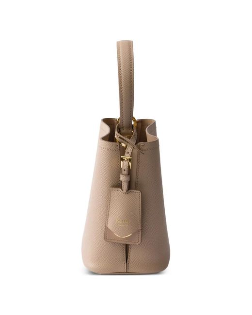 Borsa Panier Mini di Prada in Natural