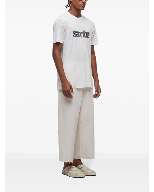Osklen White Arpoador Wide-Leg Trousers for men