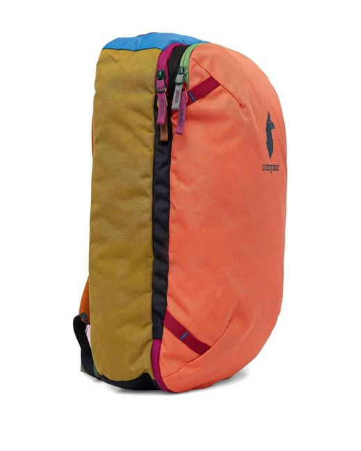 COTOPAXI Orange Logo-Detail Zip-Top Backpack