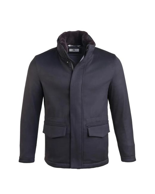 Kiton Kasjmier Jas in het Blue voor heren