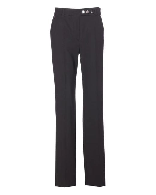 Sportmax Blue Harry Button Zip Trousers