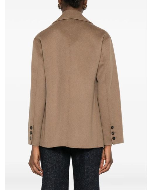 Max Mara Natural Button Pocket Jacket