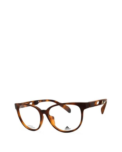 Adidas Brown Tortoiseshell-Effect Cat-Eye Frame Glasses
