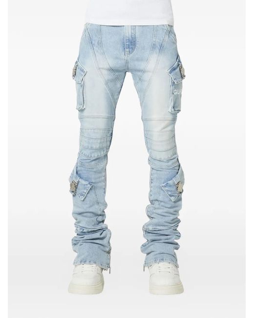 GUAPI Blue Ops Cargo Jeans for men
