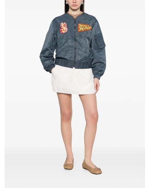 KENZO Blue Appliqué Zip Jacket