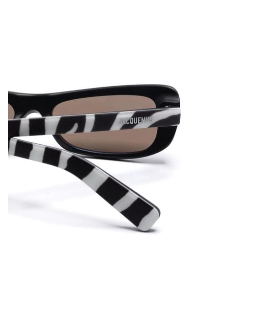 Jacquemus Black Capri Rectangle Frame Sunglasses