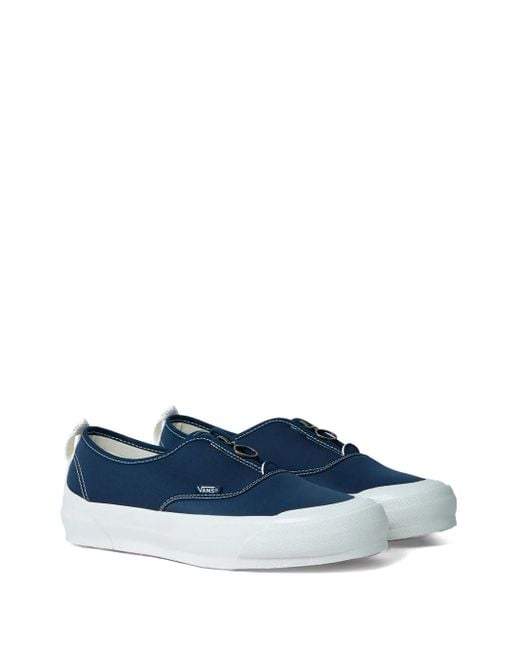 Vans Blue Front-Zip Round-Toe Sneakers for men