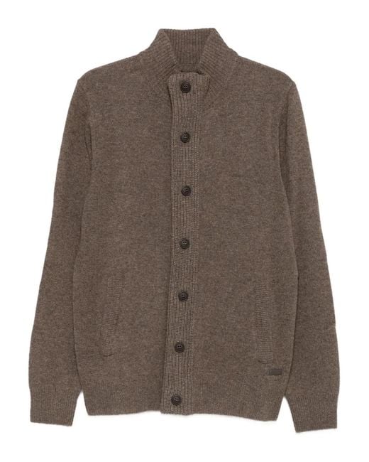 Barbour Brown 100% Wool Sweater for men
