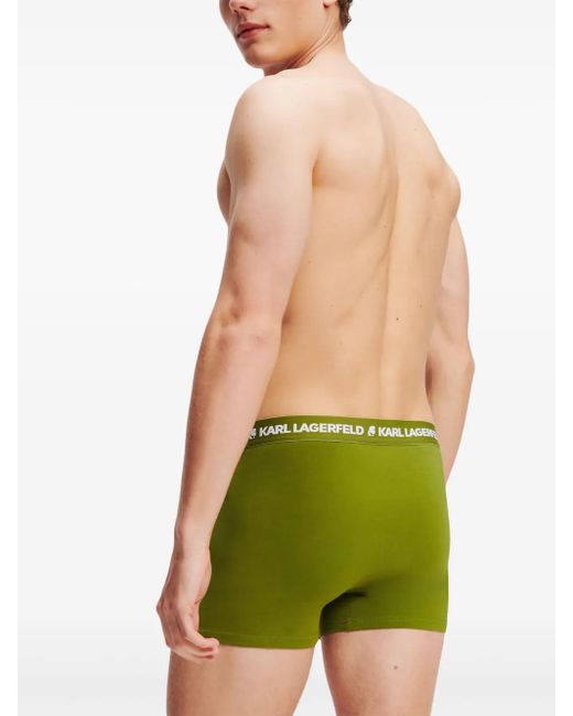 Karl Lagerfeld Boxershorts Mit Logo-Print (3Er-Set) in Green für Herren