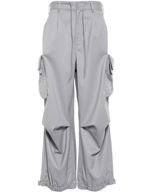 Pantalones cargo con logo estampado Y-3 de color Gray
